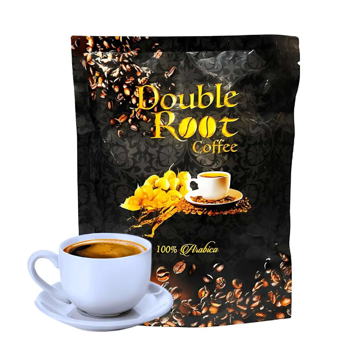 Double Root Coffee Arabica herbal blend ashwagandha tongkat ali maca