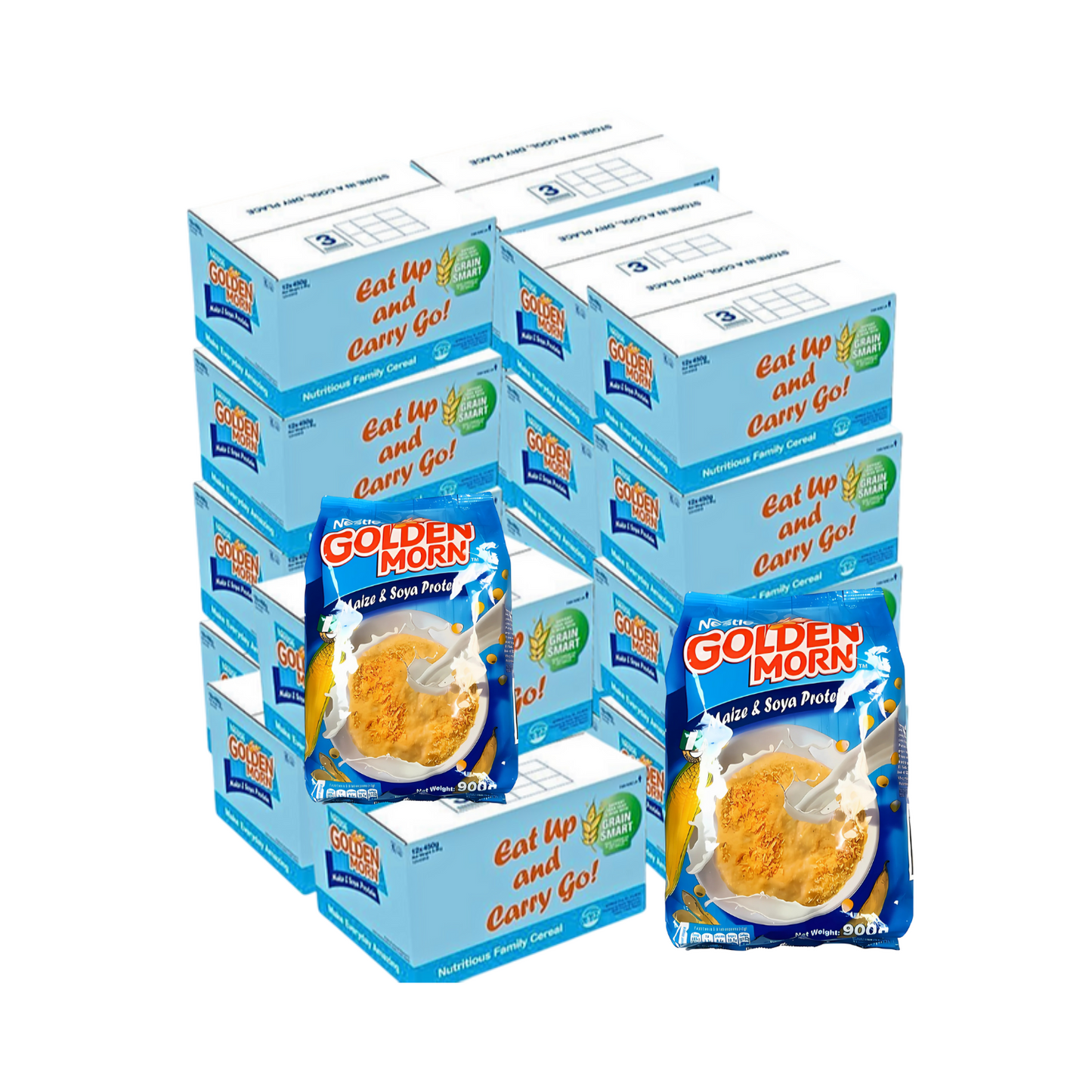 Golden Morn Cereal Carton