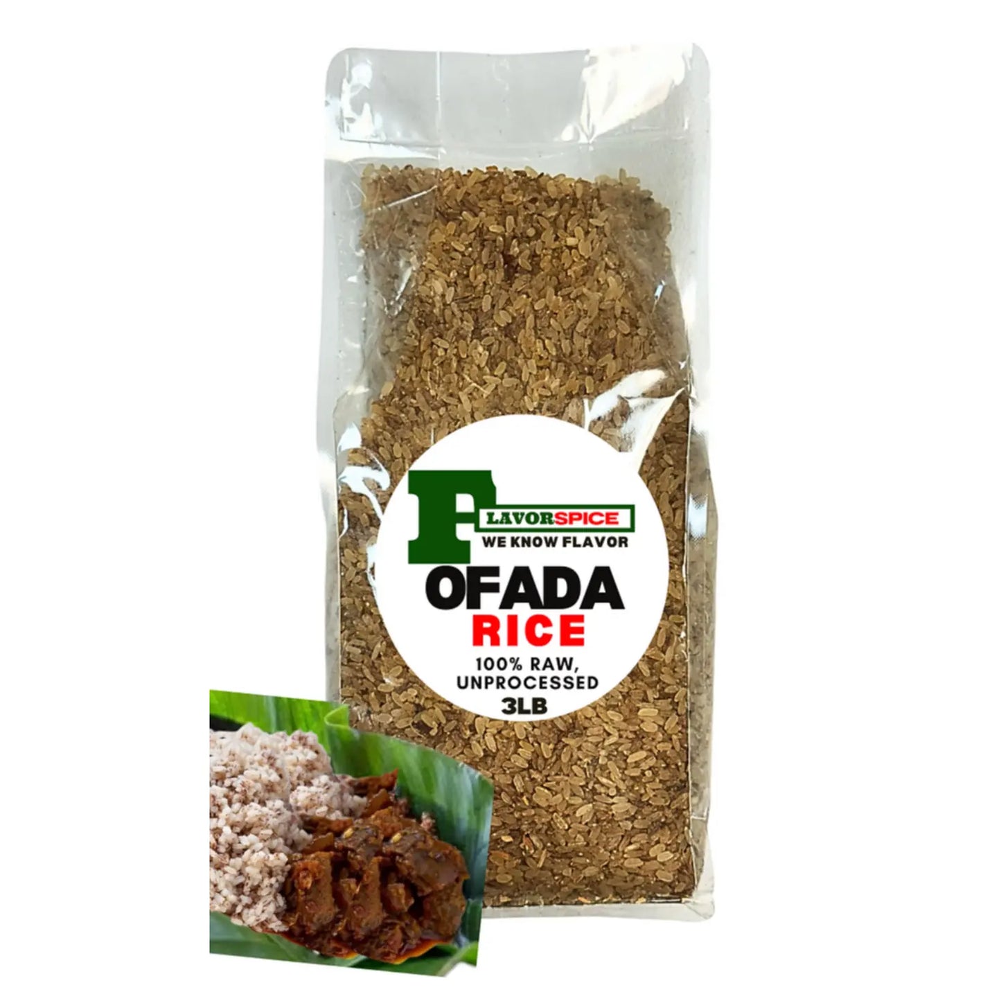 fada rice unrefined unpolished stone free whole grain Nigerian