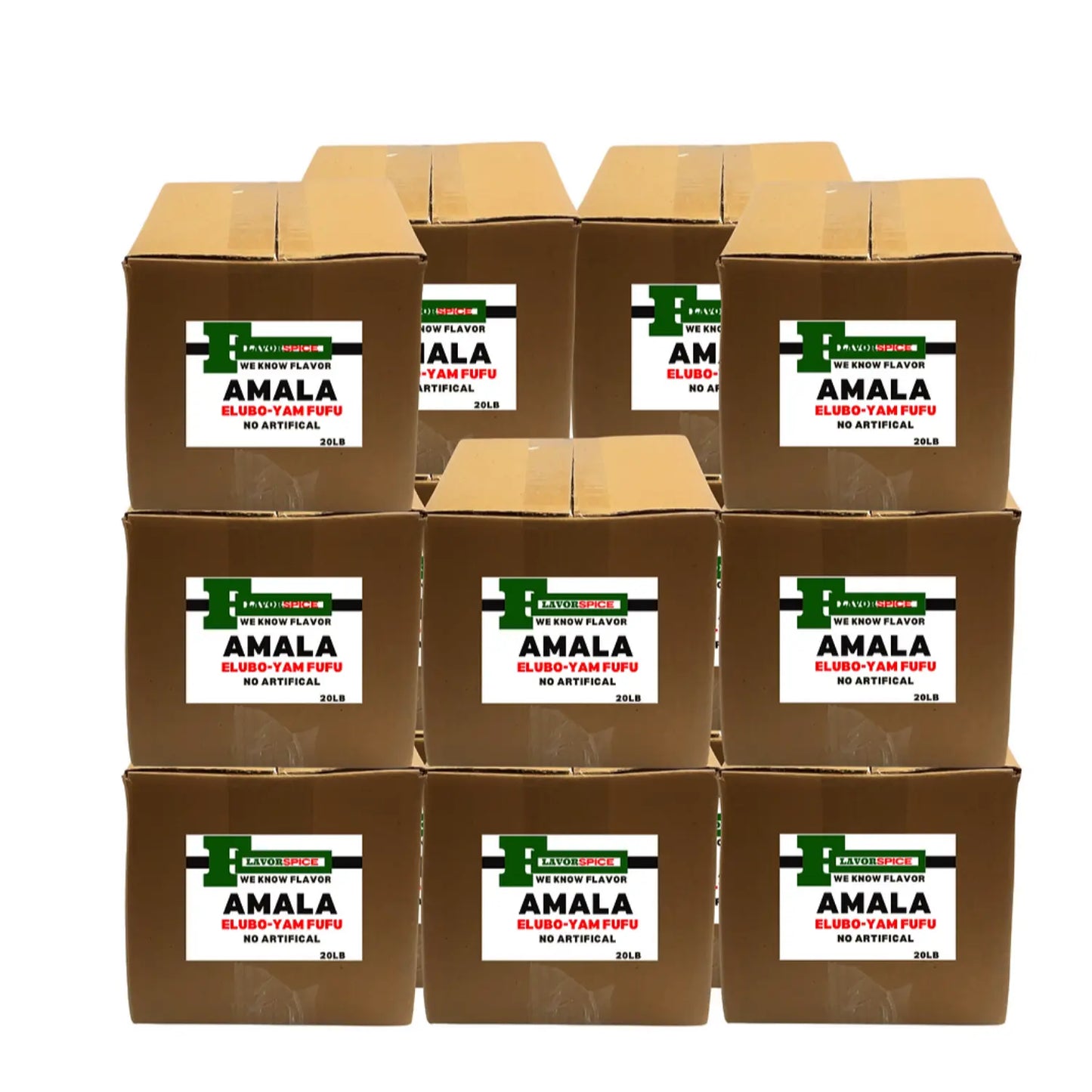 Amala (Yam Flour) cartons