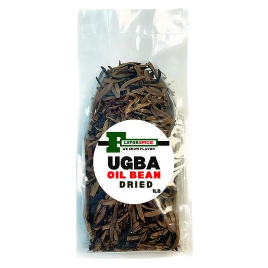 Dried ugba, fermented African oil bean seed