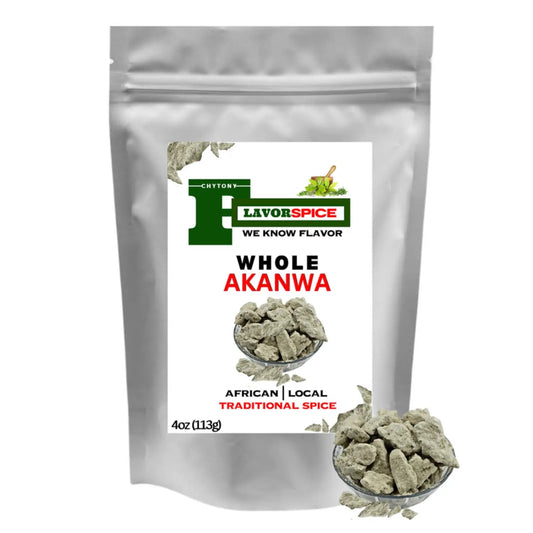 Whole akanwu edible potash rock