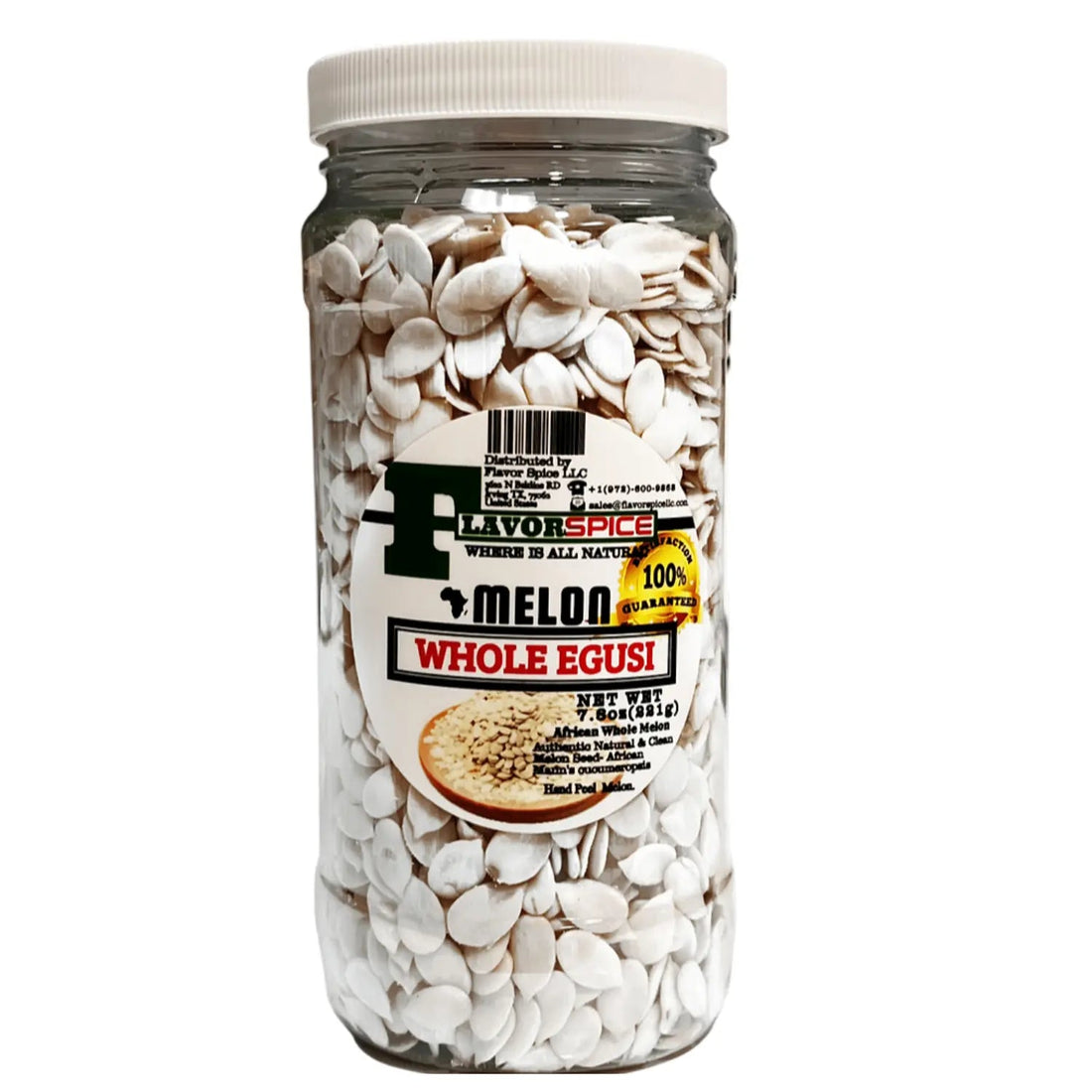 Whole egusi melon seeds, best kept in the freezer