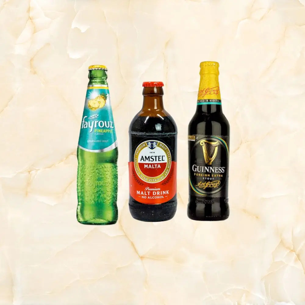 various drinks, from soft to bitters for human consumption