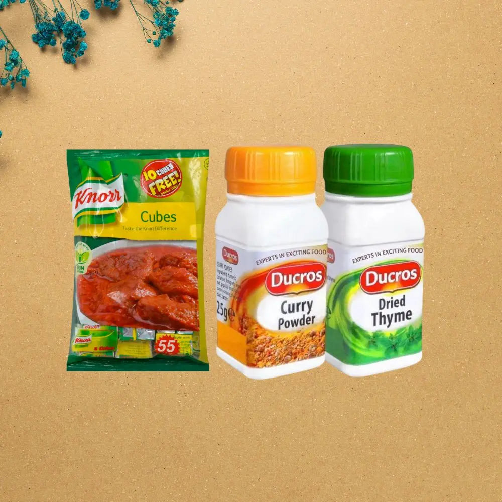 various spices for seasoning and cooking food