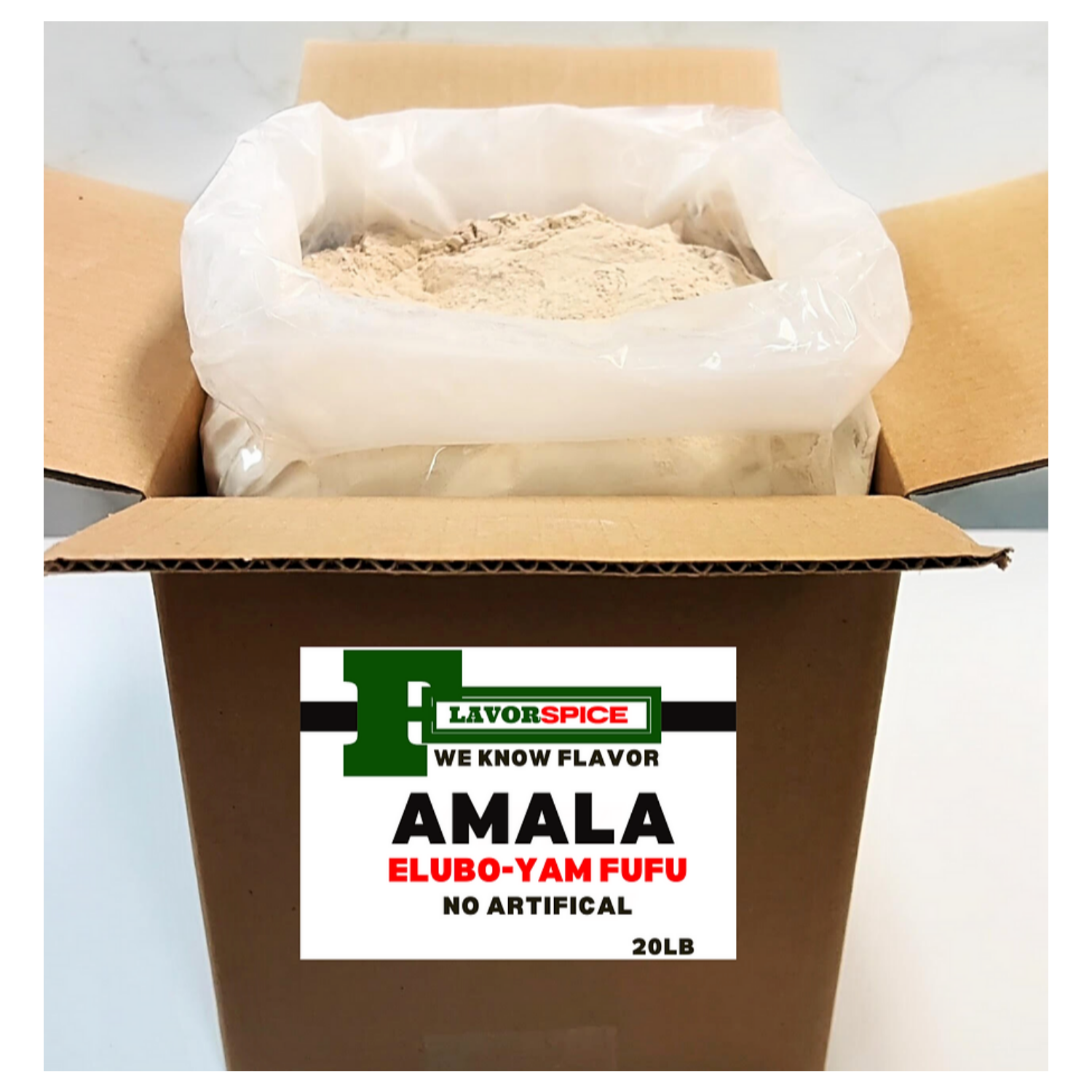 Amala (Yam Flour) carton