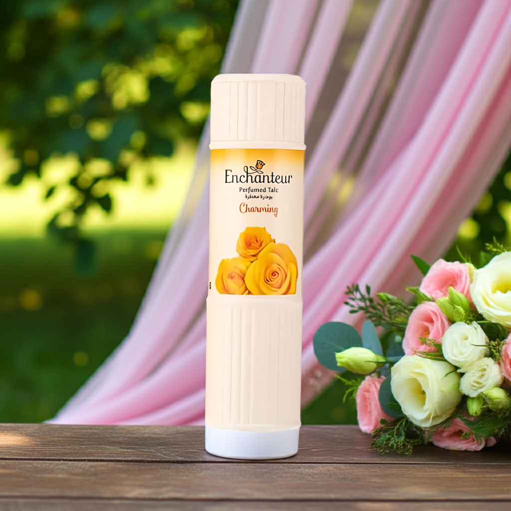 Enchanteur Charming Perfumed Talc – Floral Scent, Silky Skin